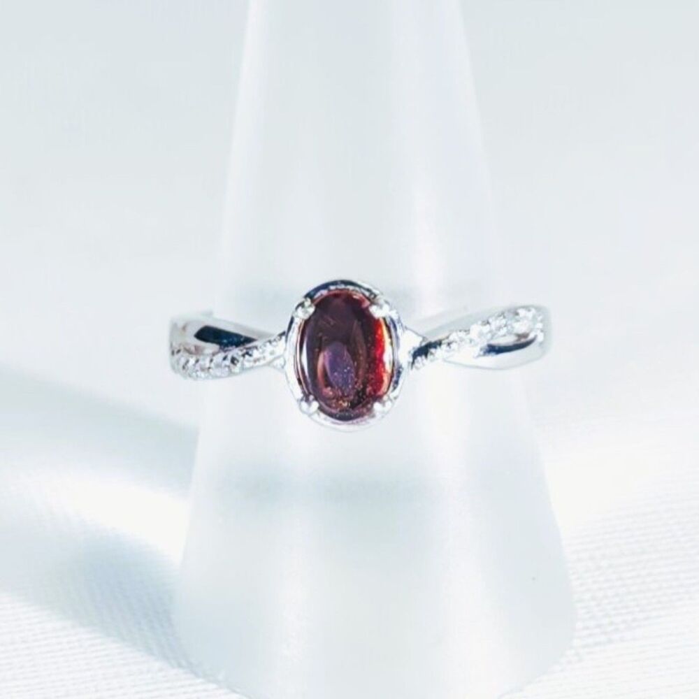 Canadian Ammolite Fossil Ring Size 8